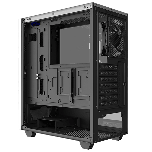 Gabinete Gamer Gamemax Diamond Coc A Vidrio Negro Cooler Mid Tower