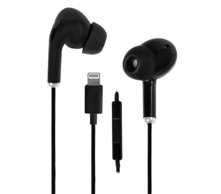 AURICULAR YOOKIE YTL-01 LIGHTNING C/MIC BLACK