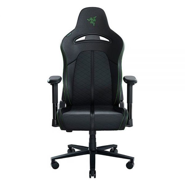  Razer Enki X Essential - Silla de juego para jugar durante todo  el día, arco lumbar integrado, densidad optimizada del cojín, piel  sintética de doble textura y ecológica, reclinación ajustable de